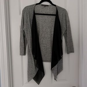 Gray and Black Cardigan